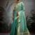 light blue tissue silk blend saree with tissue brocade blouse piece