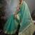 light blue tissue silk blend saree with tissue brocade blouse piece