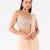 Ivory plain organza saree