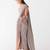 Grey plain organza saree