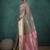 light grey linen blend woven sequin work saree