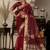 Maroon cutdana work kota linen saree