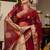 Maroon cutdana work kota linen saree