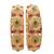 Set of 2 gold plated red & green stone studded bangles