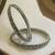 Set of 2 silver plated cubic zircon studded bangles