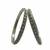 Set of 2 silver plated cubic zircon studded bangles
