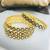 Set of 2 gold plated cubic zircon studded bangles