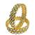 Set of 2 gold plated cubic zircon studded bangles