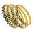 Set of 2 gold plated cubic zircon studded bangles