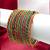 Set of 12 multicolour thread bangles set