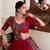 Tussar Silk Gamthi Print Lehenga Set with Gota Patti Elegance
