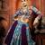Vibrant Blue and Purple Traditional Lehenga with Intricate Floral Embroidery and Ethnic Detailing