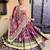Vibrant Lehenga with Intricate Mirror Work and Digital Prints