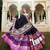 Vibrant Black & Purple Georgette Lehenga with Intricate Kutchi Gamthi Embroidery and Mirror Work