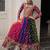 Vibrant Multicolor Bandhani Lehenga with Traditional Mirror Work