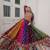 Vibrant Multicolor Bandhani Lehenga with Traditional Mirror Work