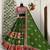 Elegant Olive Green Mirror Work Navratri Lehenga Set