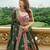 Elegant Olive Green Mirror Work Navratri Lehenga Set