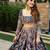 Royal Navy Blue Multicolor Mirror Work Navratri Lehenga Set