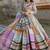 Vibrant Multicolor Traditional Lehenga with Intricate Embroidery and Dupatta