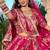 Regal Pink Lehenga with Intricate Embroidery, Mirror Work, and Patchwork Border