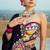 Black Lehenga with Vibrant Patchwork and Intricate Embroidery