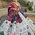 Traditional Ethnic Lehenga with Colorful Artistic Prints and Intricate Embroidery