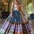 Colorful Patchwork Lehenga with Embroidered Crop Top and Pom-Pom Tassel Dupatta