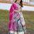 Elegant Multicolor Digital Print Lehenga with Mirror Work and Vibrant Pink Dupatta
