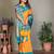 Orange silk blend silver golden zari weaving banarasi saree with paisley zari border