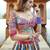 Multicolor Patchwork Lehenga with Intricate Embroidery and Vibrant Printed Dupatta