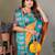 Orange silk blend silver golden zari weaving banarasi saree with paisley zari border