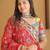 Vibrant Multicolor Lehenga with Patchwork Panels and Embellished Red Dupatta