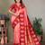 Light pink silk blend silver golden zari weaving banarasi saree with paisley zari border