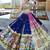 Vibrant Heavy Muslin Cotton Lehenga with Real Mirror Work and Embroidered Dupatta