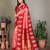 Light pink silk blend silver golden zari weaving banarasi saree with paisley zari border