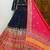 Elegant Black and Pink Mirror Work Lehenga with Traditional Embroidery