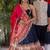 Elegant Black and Pink Mirror Work Lehenga with Traditional Embroidery