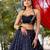 Elegant Black and Pink Mirror Work Lehenga with Traditional Embroidery