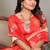 Peach silk blend silver golden zari weaving banarasi saree with paisley zari border