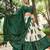 Green Tussar Silk Bandhej Print Lehenga Set with Gotta Patti Dupatta