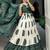 Green Tussar Silk Bandhej Print Lehenga Set with Gotta Patti Dupatta
