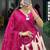 Pink Tussar Silk Bandhej Print Lehenga Set with Gotta Patti Dupatta
