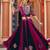 Embroidered Magenta and Navy Blue Mirror Work Chaniya Choli for Navratri