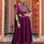 Embroidered Magenta and Navy Blue Mirror Work Chaniya Choli for Navratri