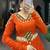 Orange & White Embroidered Patchwork Lehenga with Matching Crop Top