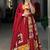 Elegant Red and Yellow Traditional Indian Lehenga Choli with Animal Motifs