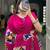 Elegant Pink and Royal Blue Traditional Indian Lehenga Choli with Animal Motifs
