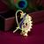 Gold plated peacock design clip on nosepin