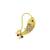 Gold plated fish design studded clip on nosepin